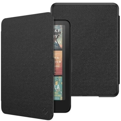 Abbildung von Fintie Hülle für 7&quot; Kindle Paperwhite(12. Generation) 2024 und Colorsoft Signature Edition (1. Generation), Leichte Schutzhülle Case mit Auto Sleep/Wake, Schwarz