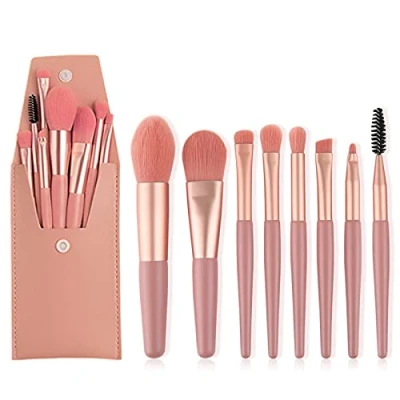 Abbildung von 8 professionelle Kabuki Make up Pinsel, Concealer, Foundation und flüssige, cremige Puder Lidschatten