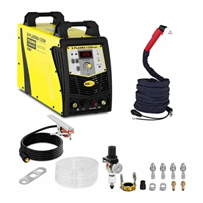 Abbildung von Stamos Selection S Plasma 125H Plasmaschneider 125 A 400 V Pilotzündung Schneidstärke 34 mm IGBT Plasmacutter 2T/4T Schlauchpaket 5 m