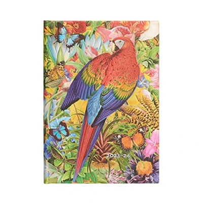 Abbildung von Paperblanks Kalender 18 Monate 2023 2024 Tropischer Garten Horizontal Midi (130 x 180 mm)