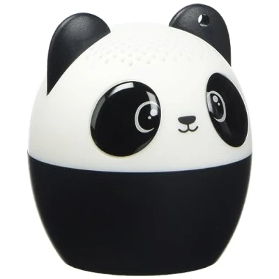Abbildung von Legami Mini Freisprecheinrichtung und Drahtloser Lautsprecher, Pump Up The Volume, Ø 4,3 cm, Außen Gummi, Innen Kunststoff, Panda Thema, Take Remote Selfie