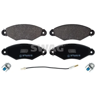 Abbildung von SWAG 60 91 6441 Bremsbelagsatz Vorderachse inkl. Verschleißwarnkontakt RENAULT: Kangoo I, I Rapid, CITROËN: Xsara Schrägheck, Coupe