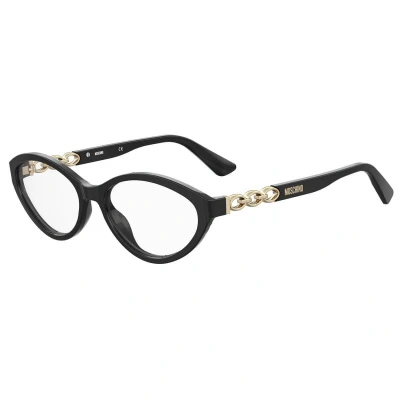 Abbildung von Moschino Damen MOS597 807 Rahmen von BRILLEN Acetat Schwarz Rund