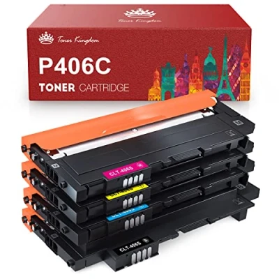 Abbildung von Toner Kingdom Replacement Compatible with Samsung CLT 406S P406C K406S for Xpress SL C410W C460FW C460W C463W CLP 360 360N 365 365W CLX 3300 3305 3305W