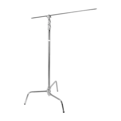 Abbildung von Godox 270CS, C Ständer mit Arm, Griffkopf und abnehmbarem Turtle Basis (22 cm, Silber), KSA Version Garantieunterstützung