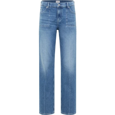 Abbildung von Mustang Style Madison WIDE Pockets Jeans Relaxed Fit, Damen, Größe: 26x30, Blau