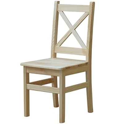Abbildung von k koma Stuhl KREUZSTUHL MASSIV Kiefer Holz NEU restaurantstuhl MASSIVHOLZ (Kiefer LACKIERT)