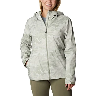 Abbildung von Columbia Damen Inner Limits II Wasserdichte Regen Jacke, Safari Coastline Print