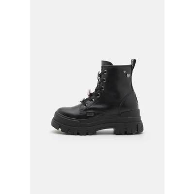 Abbildung von Buffalo Aspha ICE Schnürstiefelette, Damen, Größe: 39, Black Schuhe