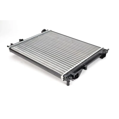 Abbildung von THERMOTEC D7R031TT Kühler, Motorkühlung 480 415 28 Schaltgetriebe Kühlrippen mechanisch gefügt RENAULT: Kangoo I, CLIO 2, I Rapid