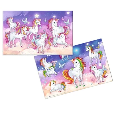Abbildung von HERMA Schreibtischunterlage Einhorn 55 x 35 cm