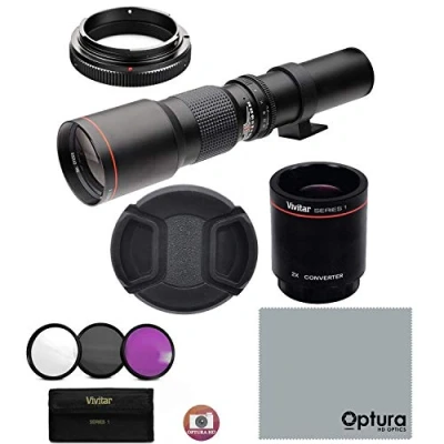 Abbildung von Leistungsstarkes 500 mm/1000 mm f/8 manuelles Teleobjektiv für Panasonic Lumix GH5 GH4 GH3 GX85 G85 GX850 GX8 GX7 G7 G6