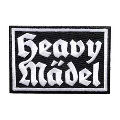Abbildung von Catch the Patch Aufnäher Bügelbild, Aufbügler, Applikationen, Patches, Flicken, zum aufbügeln, Polyester, Biker Zitat Spruch Heavy Mädel Größe:
