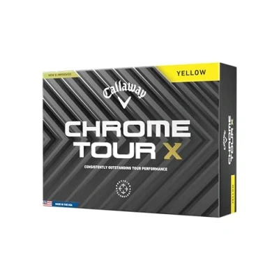 Abbildung von Callaway Chrome Tour X Yellow Golf Balls Basic