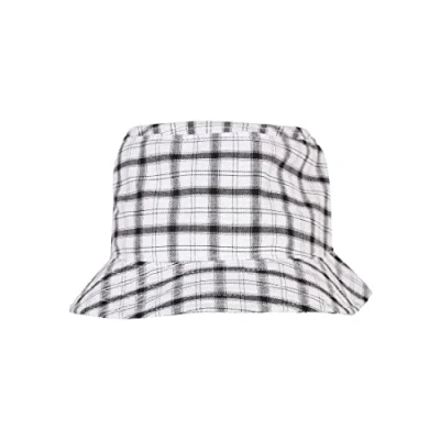 Abbildung von Flexfit Check Bucket Hut, Herren, Größe: One Size, White grey