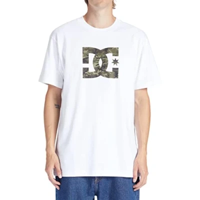 Abbildung von DC Shoes STAR FILL TEES Unisex Tshirt print, Größe: Large, White/camo