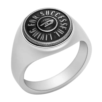 Abbildung von Diesel Fingerring Schmuck Edelstahl Siegelring RING SIGNET