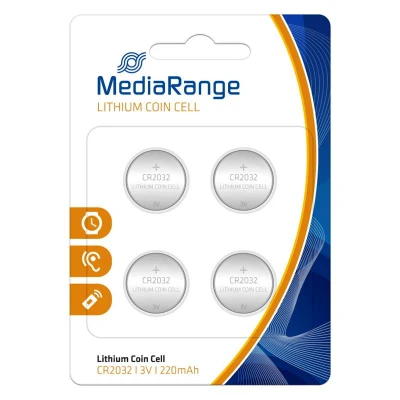 Abbildung von MEDIARANGE Lithium Knopfzellen CR2032 4 Stück