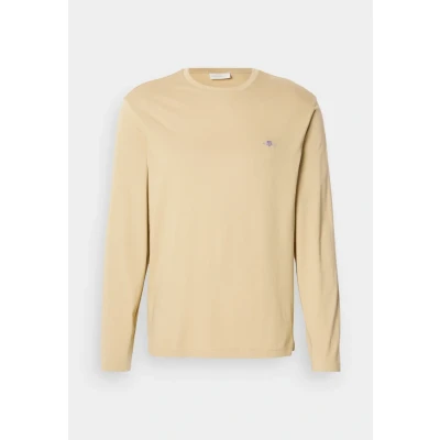 Abbildung von GANT Herren REG Shield LS T Shirt, Beige, L