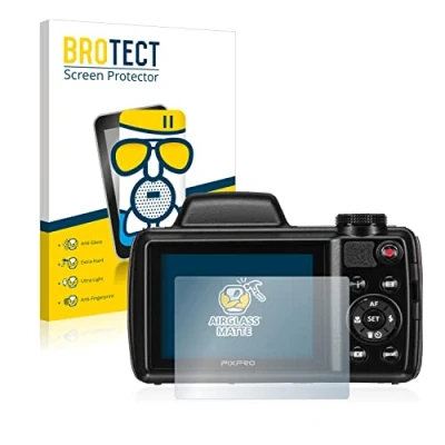 Abbildung von BROTECT Entspiegelungs Schutzglas für Kodak Pixpro AZ525 Schutz Folie Panzerfolie Glas Matt [Extrem Kratzfest 9H, Anti Reflex, Fingerprint]