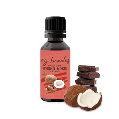 Abbildung von my beauties Flavour Drops 30 ml Schoko &amp; Kokos Aroma Tropfen für Lebensmittel zuckerfrei und kalorienarm