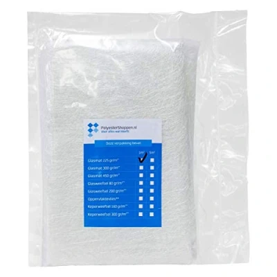 Abbildung von Glasfasermatte, Glasmatte, Glasfasergewebe/CSM 5m2 225 gr/m2 Speziell für Polyesterharze Gute Imprägnierung GFK matten, Fiberglas, Glasfaservlies, Glasgewebe, Rovinggewebe