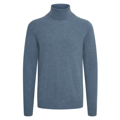 Abbildung von Casual Friday KARL ROLL NECK Bounty Strickpullover, Herren, Größe: 3XL, True navy melange
