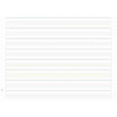Abbildung von Exacompta 66311E Packung mit 2000 Blatt Computerpapier endlos, 380 mm x 11&quot; (27,94 cm) 1 fach, 70 g/qm, liniert grün / weiß