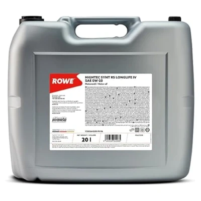 Abbildung von ROWE 20 Liter HIGHTEC SYNTH RS LONGLIFE IV SAE 0W Motorenöl PKW Motoröl