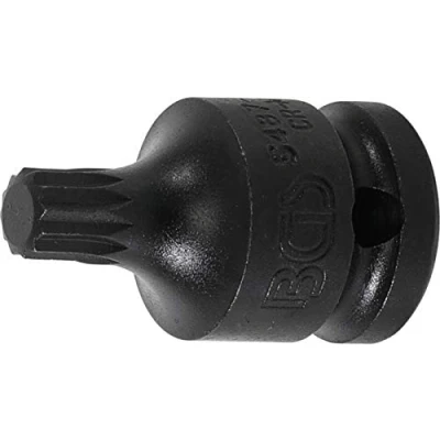 Abbildung von BGS 5487 M10 Kraft Bit Einsatz Länge 43 mm 12,5 (1/2&quot;) Innenvielzahn (für XZN)