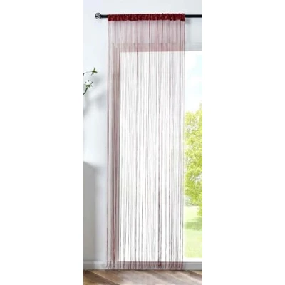 Abbildung von Fadengardine »Shanghai« HxB 250x145 cm Bordeaux Lurex Gardinenband Tunneldurchzug Schimmernd Vielseitig Modern Praktisch 20306
