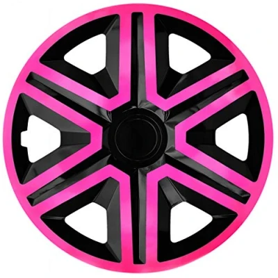 Abbildung von Radzierblende Action schwarz/pink 16 Zoll 4er Set