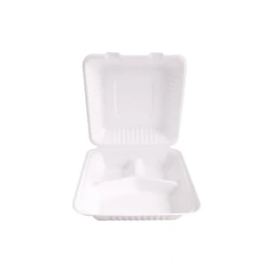 Abbildung von NatureStar Bio Take Away Box&quot;Triple&quot; Zuckerrohr 23cm x