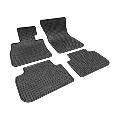 Abbildung von Fußmatten kompatibel mit BMW 1 2020 Gummi Auto 100% passgenaue Gummimatten Automatten Antirutsch Schwarz