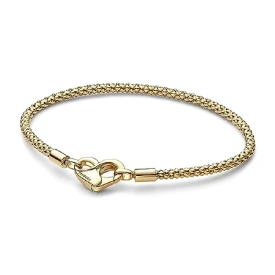 Abbildung von Pandora Studded Chain Armband, Damen, Größe: 18, Gold plated