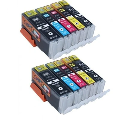 Abbildung von 81430 Start 10 XL Ersatz Chip Patronen kompatibel zu Canon PGI 550BK Schwarz