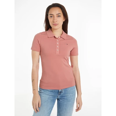 Abbildung von Tommy Hilfiger Poloshirt &quot;1985 SLIM PIQUE POLO SS&quot;, mit dezenter Logostickerei