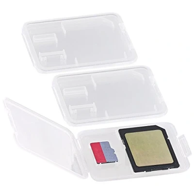 Abbildung von Merox SD Karten Etui: Speicherkartenbox für , miniSD microSD MMC Karten, 3er Set (SD Kartenbox, Speicherkarten Organizer, Aufbewahrung)