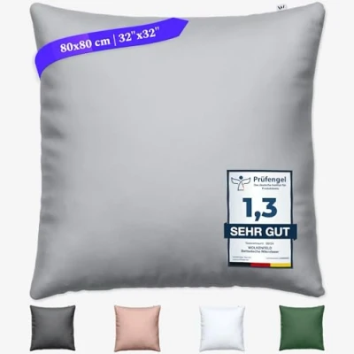 Abbildung von Wolkenfeld Kissenbezug Mikrofaser Allergiker Kopfkissenbezug unfassbar weich, Größe 80x80, 40x80 und 70x90 cm I versteckter Reißverschluss
