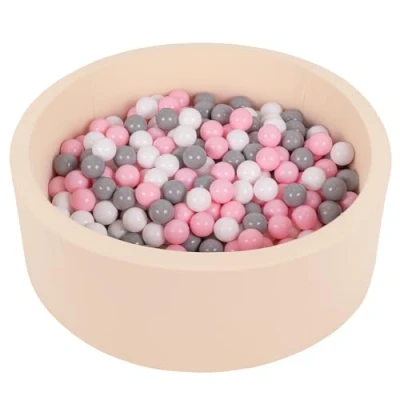 Abbildung von Selonis Bällebad Kinder 90x30cm Bällepool für Baby 200 Bälle Enthalten