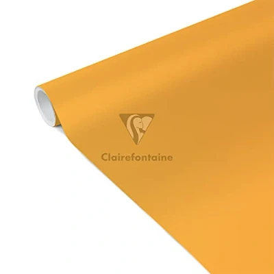 Abbildung von Clairefontaine 95802C 1 Rolle Geschenkpapier Tiny Rolls, 90g, 5 x 0,35m, praktisch in kleine Format, Rolle, farbig sortiert Grün, Gelb, Orange, Rot, Rosa