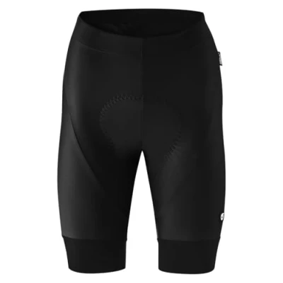 Abbildung von Gonso SQlab GO W, Damen Fahrradhose, Tights mit ergonomischem Sitzpolster, Innovative Schnittführung ohne Seitennaht, Enganliegende Passform, Schwarz, Gr. 34