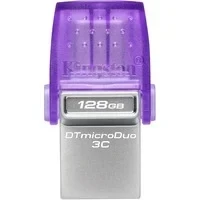 Abbildung von Kingston DATATRAVELER® MICRODUO™ 3C 128GB USB Stick (USB 3.2, Lesegeschwindigkeit 200 MB/s)
