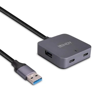Abbildung von Lindy 10 m 4 Port USB 3.0 Hub