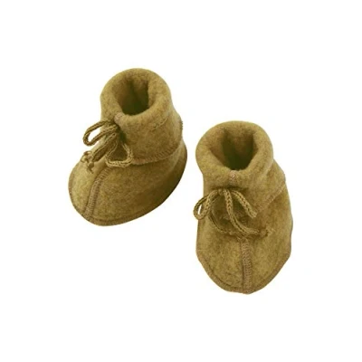 Abbildung von Engel Natur, Baby Schühchen Fleece, 100% Wolle (kbT) (1 (50/56), Safran Melange)