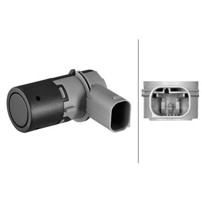 Abbildung von HELLA 6PX 358 270 361 Parksensoren vorne, hinten Ultraschallsensor BMW: 5 Limousine, Touring, X3, MINI: Schrägheck, Cabrio