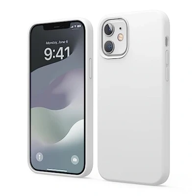 Abbildung von elago Liquid Silicone Case Kompatibel mit iPhone 12 Hülle &amp; Pro (6,1&quot;), Hochwertiges Silikon, Rundumschutz Handyhülle : 3 Layer Struktur Schutzhülle (Gelb)