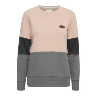 Abbildung von Oxmo Oxtrine Sweatshirt, Damen, Größe: Large, Mahogany rose