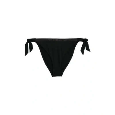 Abbildung von Tommy Hilfiger Tonal LOGO SIDE TIE Bikinihose, Damen, Größe: 40 42, Black