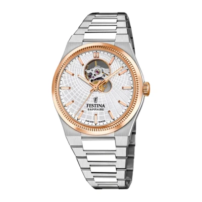 Abbildung von Festina RIVÉ Swiss Uhr White rose gold, Herren, Größe: One Size, gold